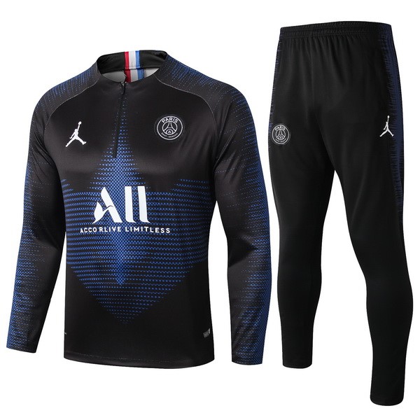 JORDAN Trainingsanzug Paris Saint Germain 2019-20 Schwarz Blau Weiß